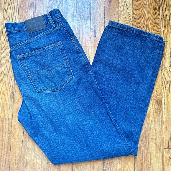 Lee Straight Leg 33/32 Mid Wash Blue Jeans Men’s Casual Street Wear - Picture 2 of 9